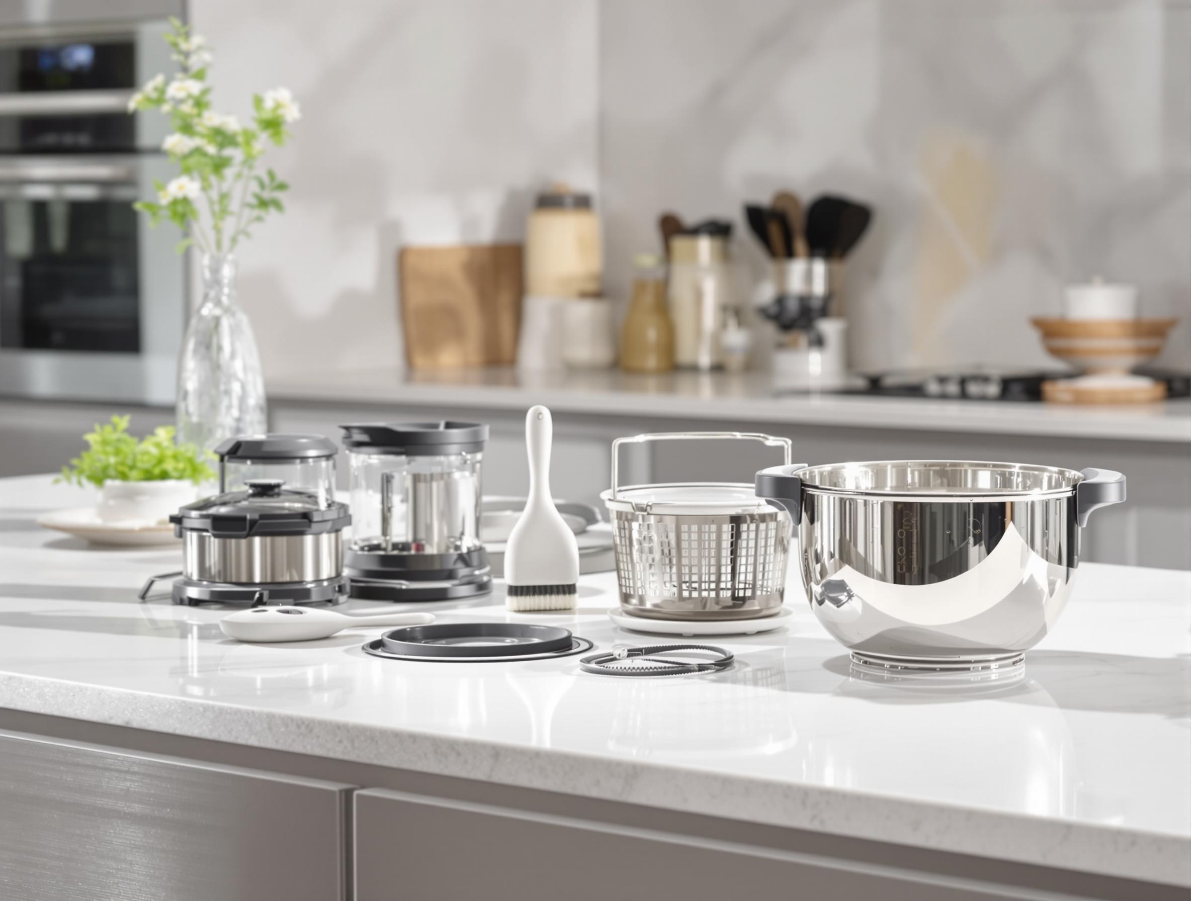 accessoires robot cuiseur plan travail moderne