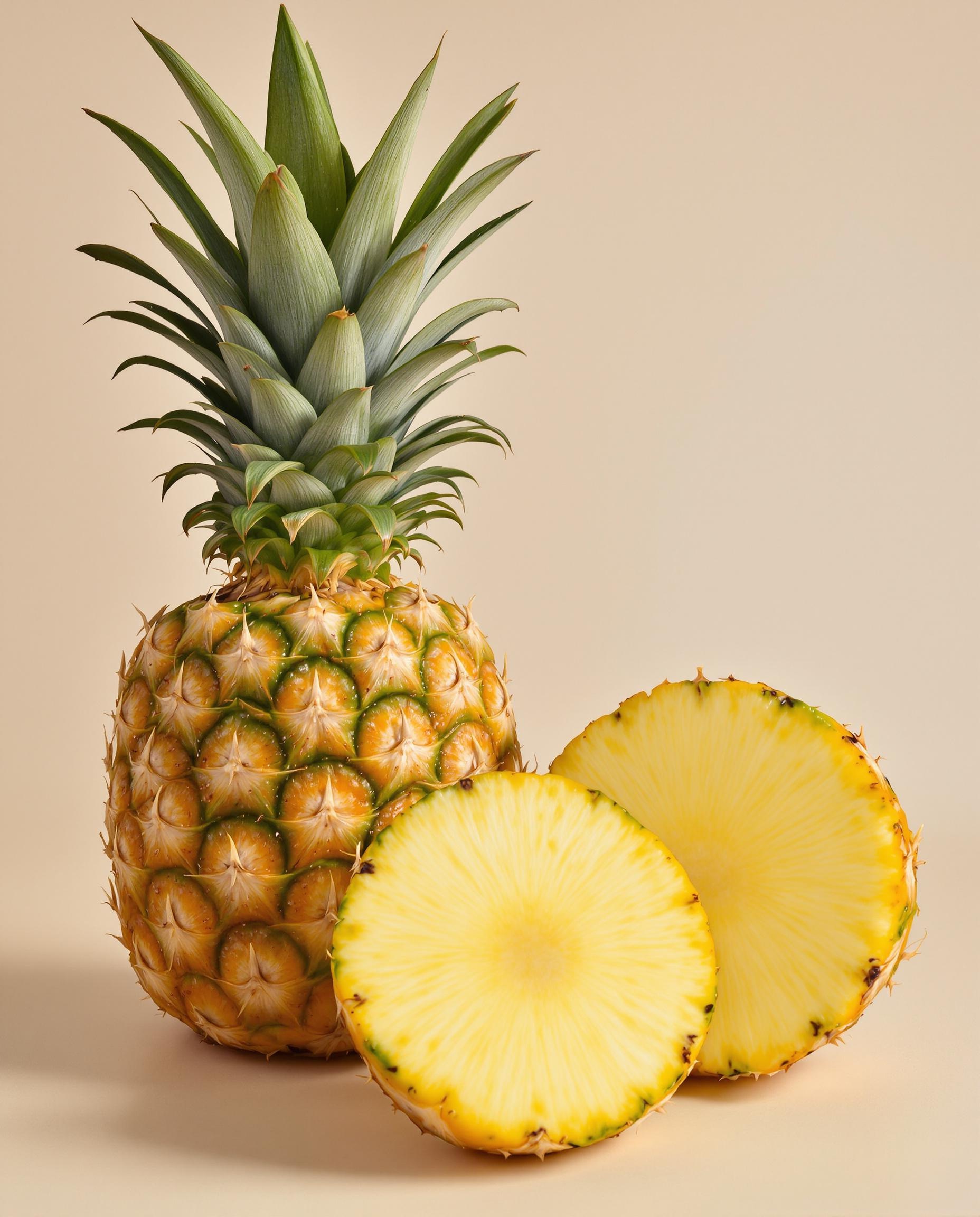 Ananas Victoria, petit format et très sucré.