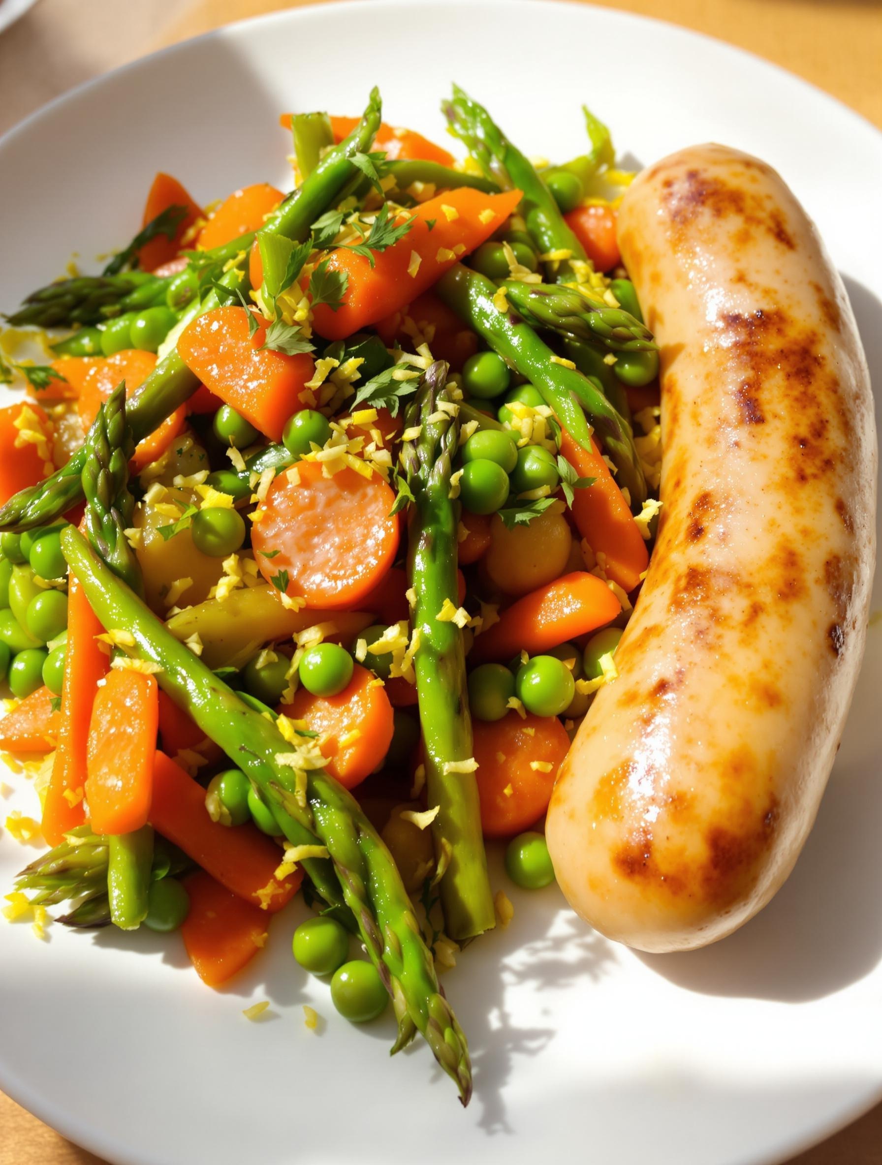 Poêlée de légumes nouveaux citronnée pour le printemps
