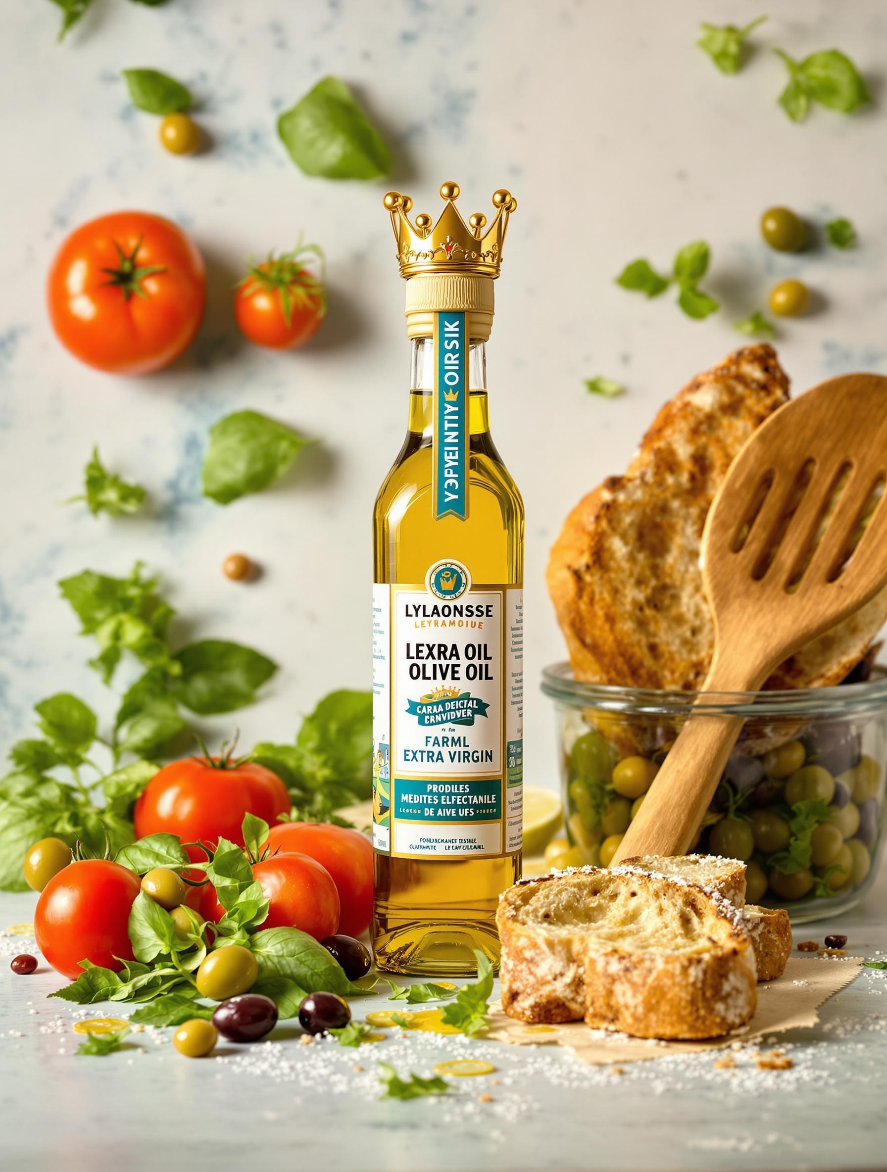 huile d'olive extra vierge couronnée burlesque méditerranée spatule lyonnaise