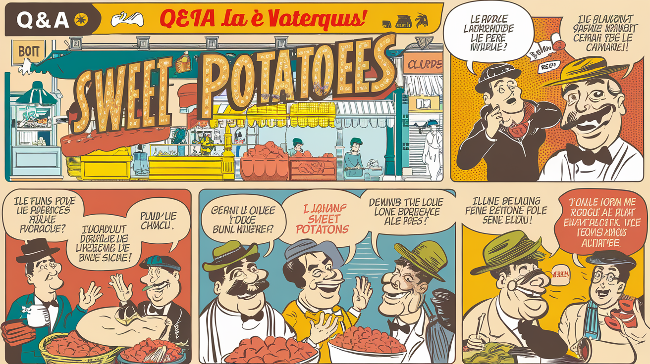 Carnet de FAQ velouté patate douce façon BD burlesque lyonnaise