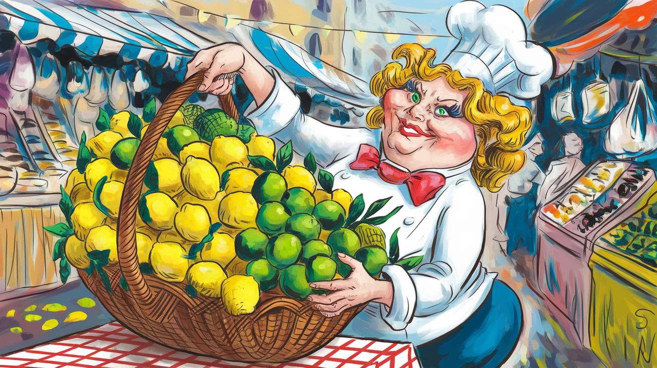 cheffe lyonnaise citron marché ambiance estivale
