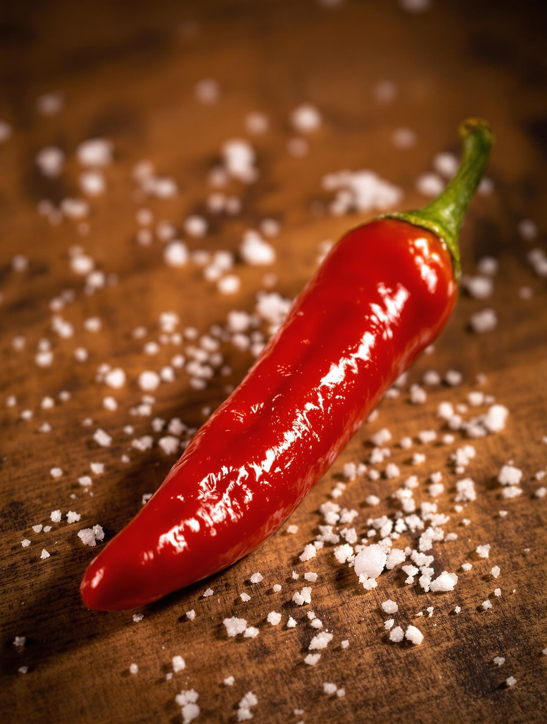 Piment oiseau rouge flamboyant