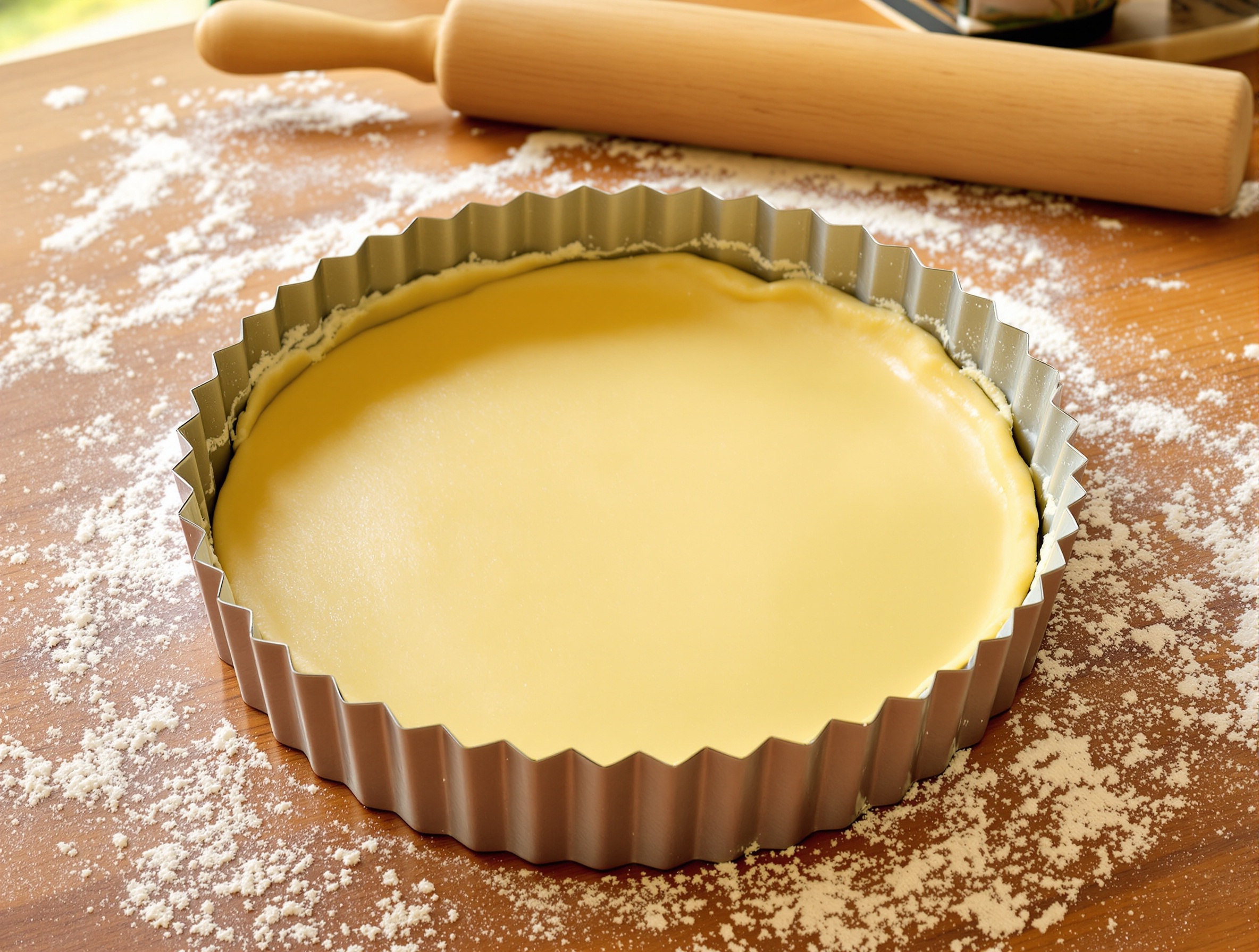 Pâte brisée maison dorée prête à garnir