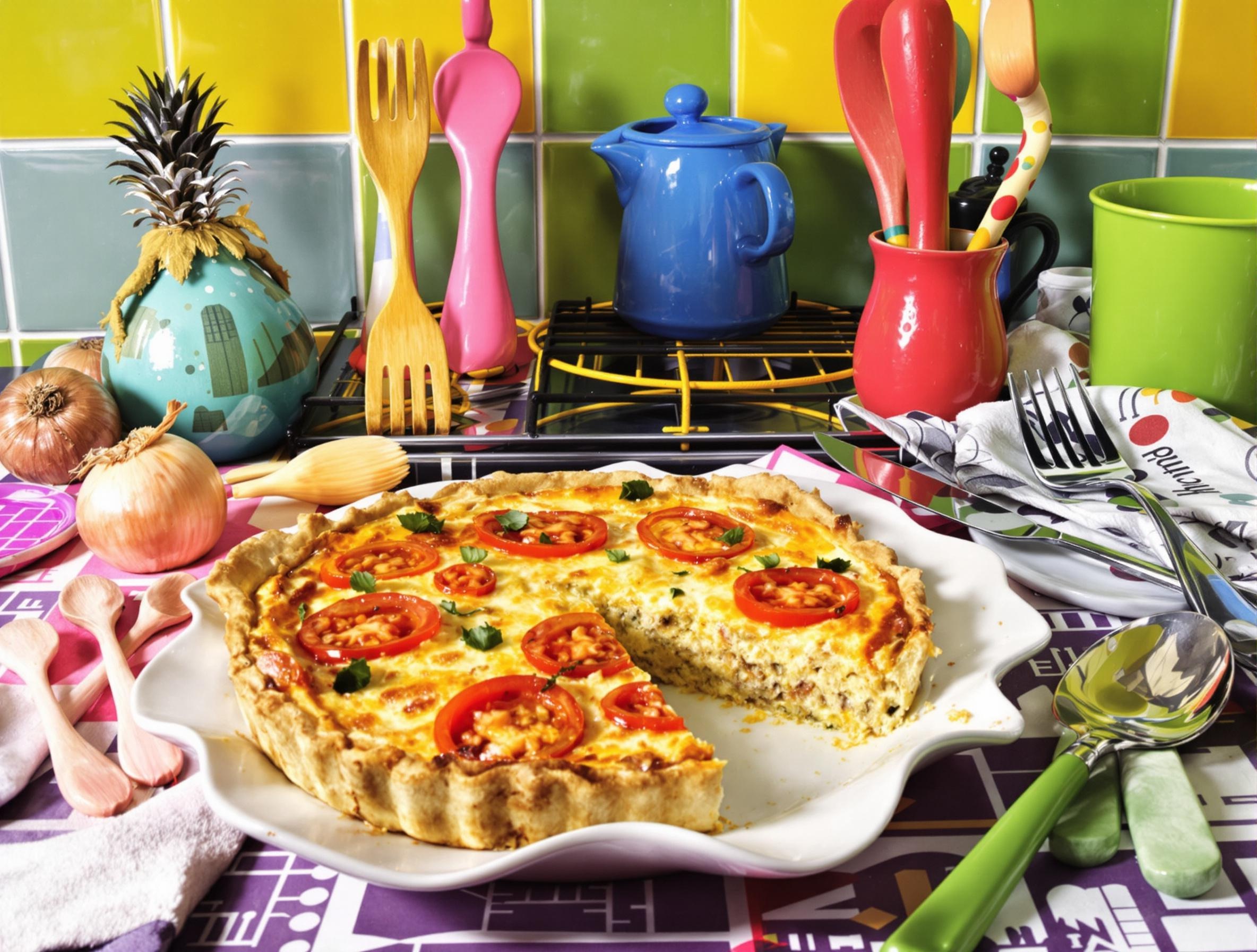 Quiche sans pâte au thon et à la tomate