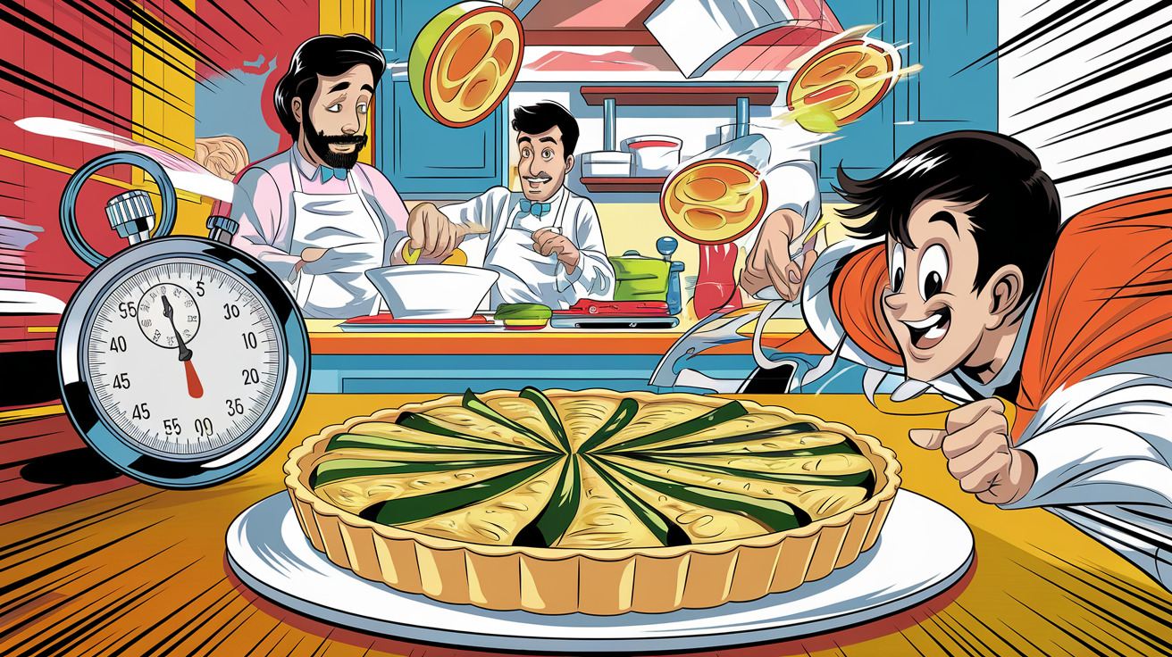 Tarte aux courgettes rapide et savoureuse