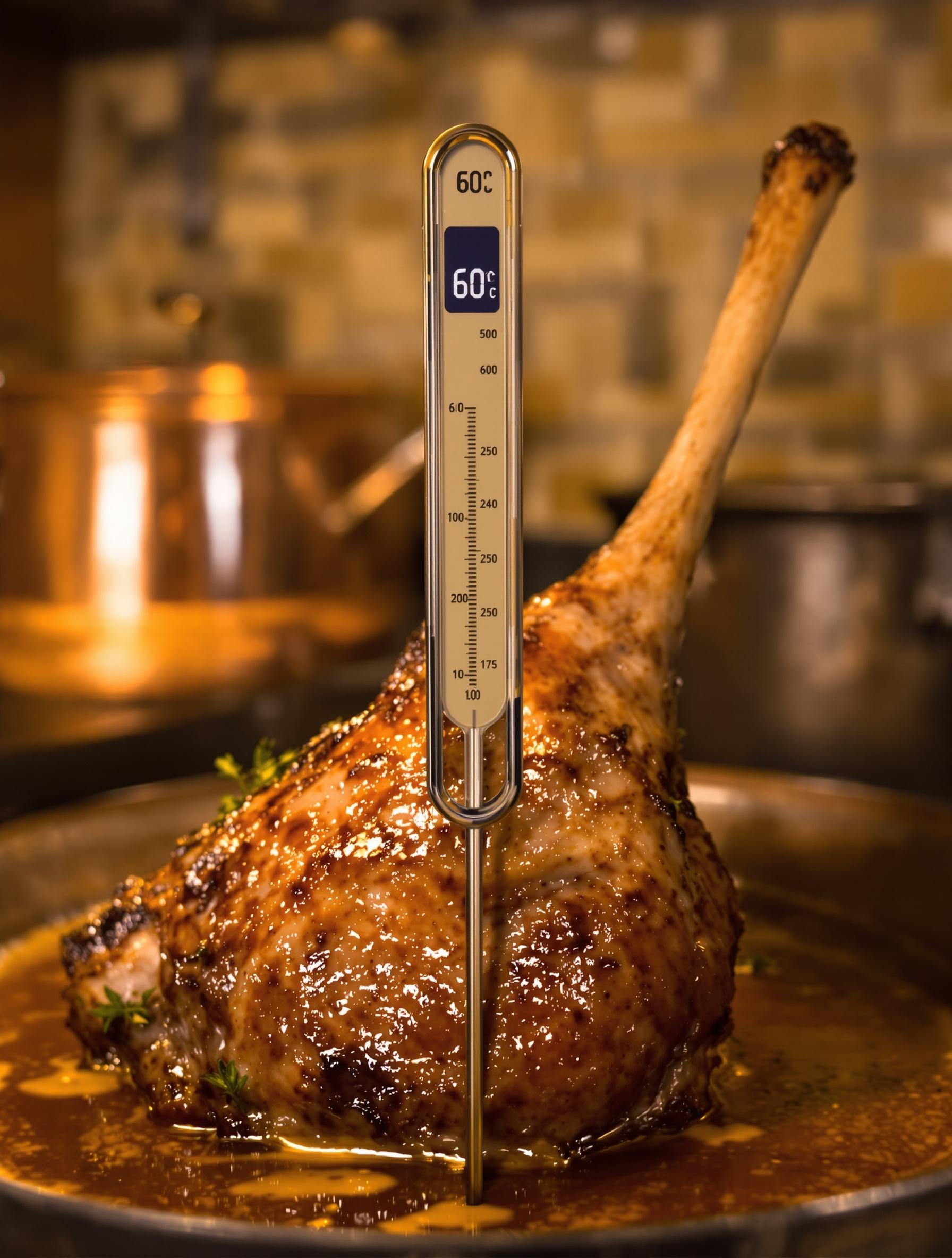 Thermomètre pour viande d'agneau