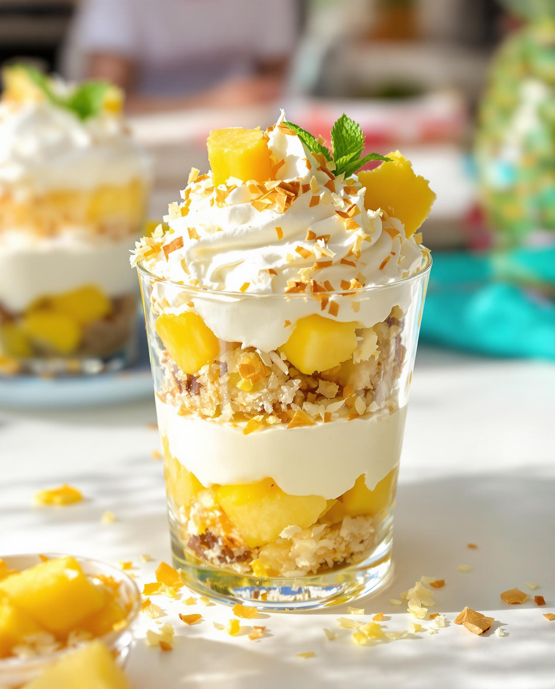 Trifle coco-ananas recyclage gourmand